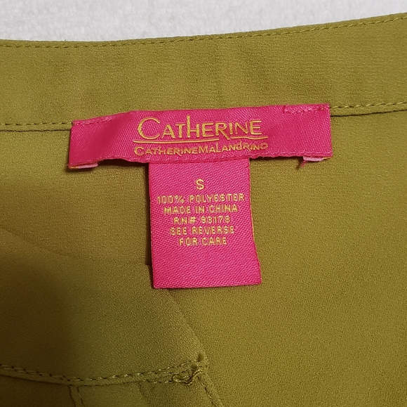 Catherine Malandrino Green Blouse 3/4 Sleeve Size S - Picture 7 of 11